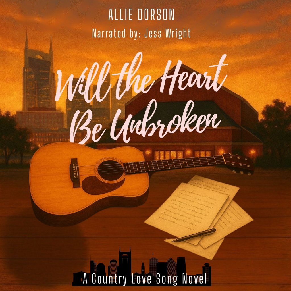 Will the Heart Be Unbroken by Allie Dorson: She never meant to fall for the country star. He never expected to find his muse in the woman with walls higher than his fame. Dottie Monroe has spent years hiding in plain sight. Working backstage at the Nashville's most famous country music showcase, keeping her past locked tight behind a quick wit and a no-nonsense attitude. Music was once her escape, but it’s been a long time since she let herself dream of anything more. Enter Chandler York, country music’s golden boy with charm for days, a career on the rise, and a complicated heart of his own. When a twist of fate throws them together for a songwriting collaboration, what begins as reluctant partnership turns into something deeper, both musically and emotionally. As their slow-burn connection grows, Dottie is faced with a choice: keep hiding in the shadows or step into the spotlight, scars and all. But when a devastating betrayal shatters the fragile trust they’ve built, both will have to confront their pasts, their fears, and the truth about what they mean to each other. Set against the rich backdrop of Nashville’s country music scene, this is a story of healing, hope, and the power of a love that doesn’t just save...it sings.